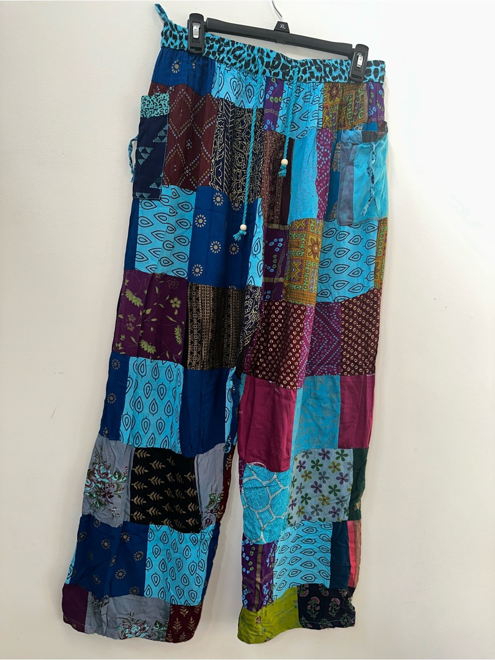 Advance Apparels Turquoise and Black Patterned Top